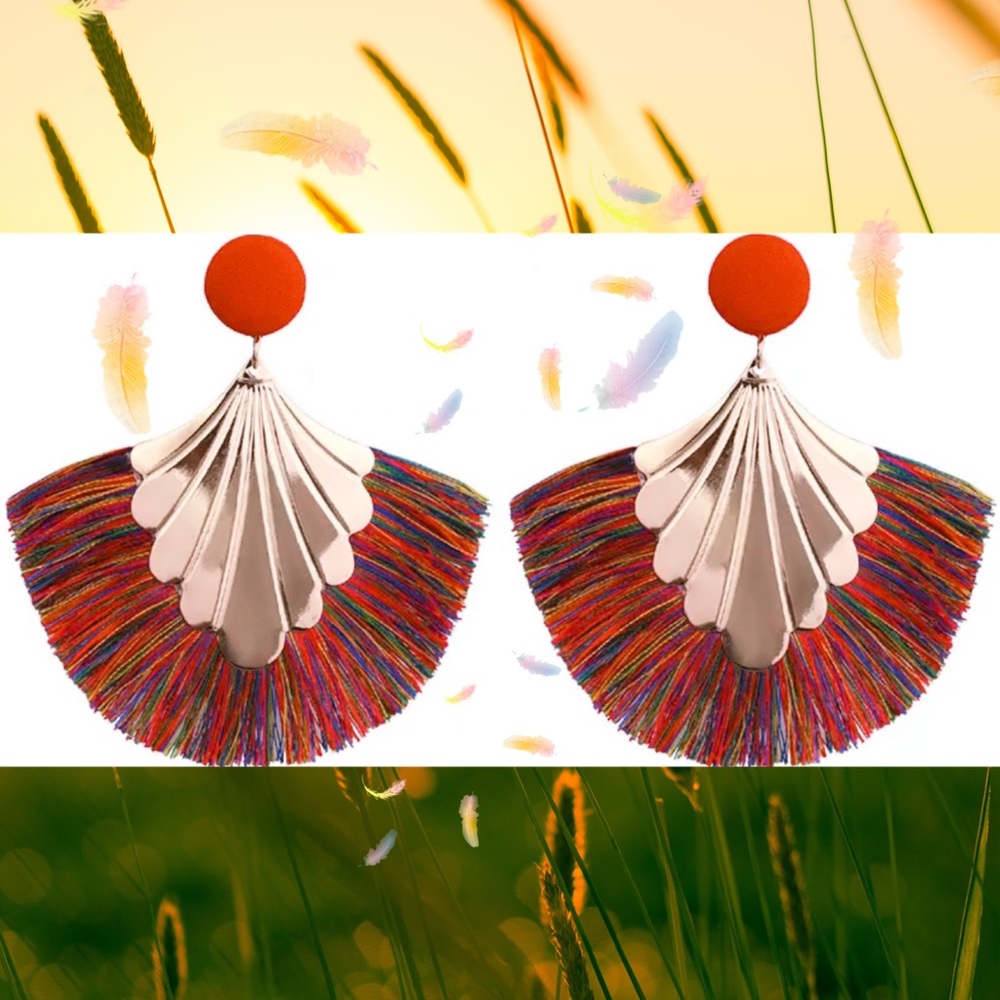 🦋Geometric‎ Tasseled Fashion Earrings